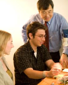 Ping Hsu with Students