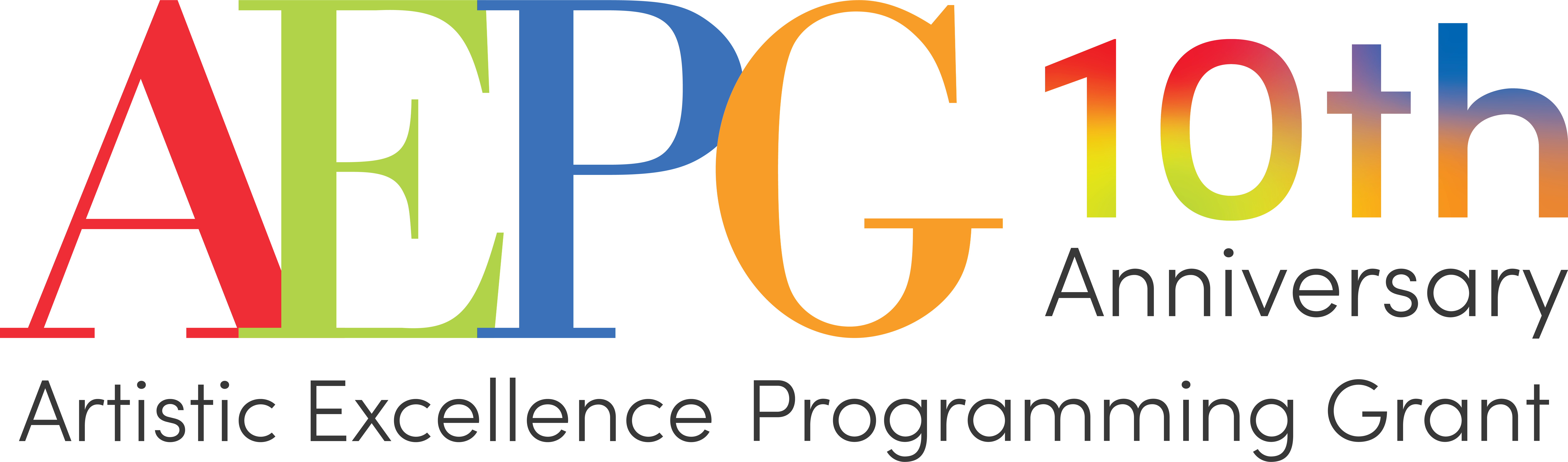 spelling out the AEPG logo and 10th anniversary