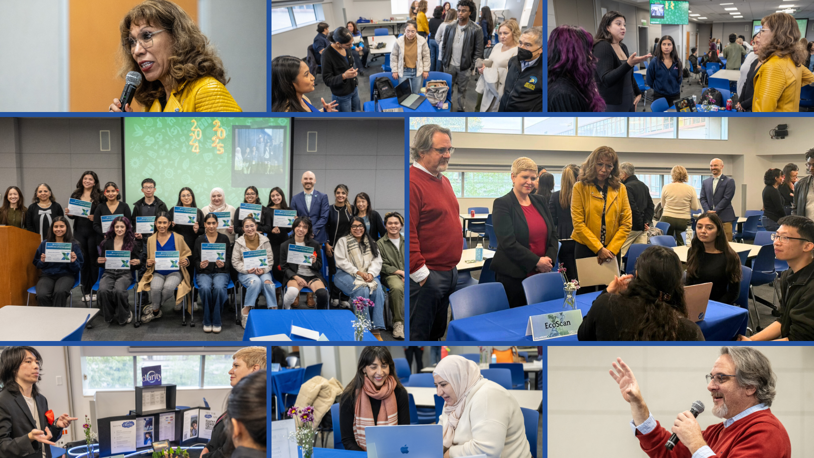 A photo collage of the final HonorsX culminating event on December 2, 2025.