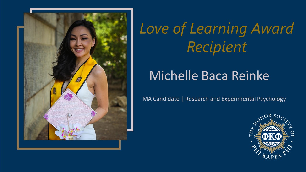 Michelle Baca Reinke Love of Learning Award Recipient