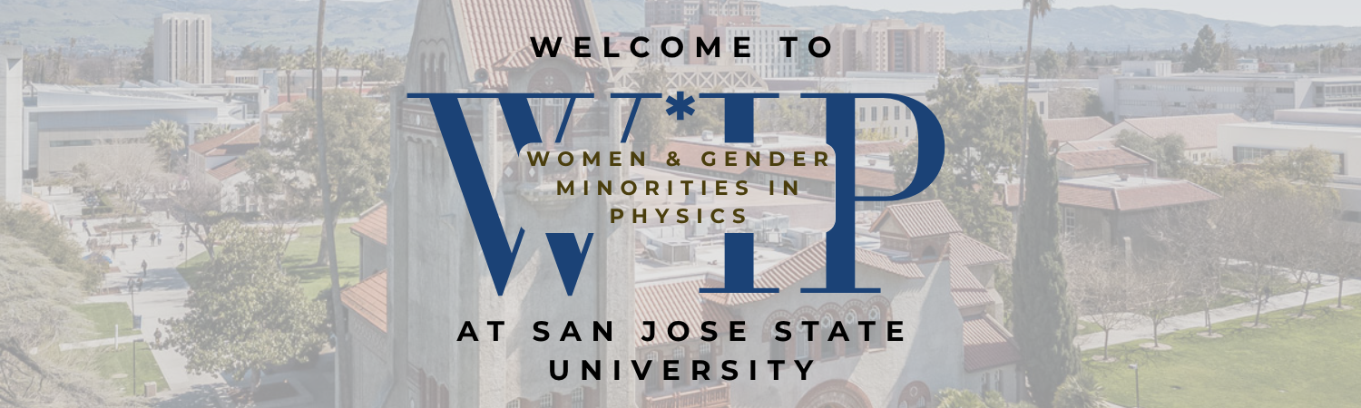 Banner for the Women and Gender Minorities in Physics Club