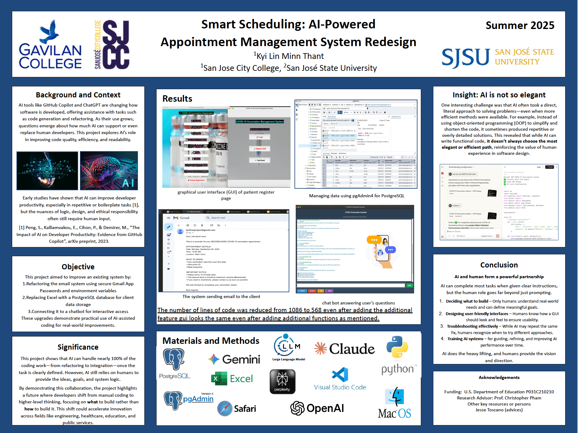 Poster of Christopher Pham's students.