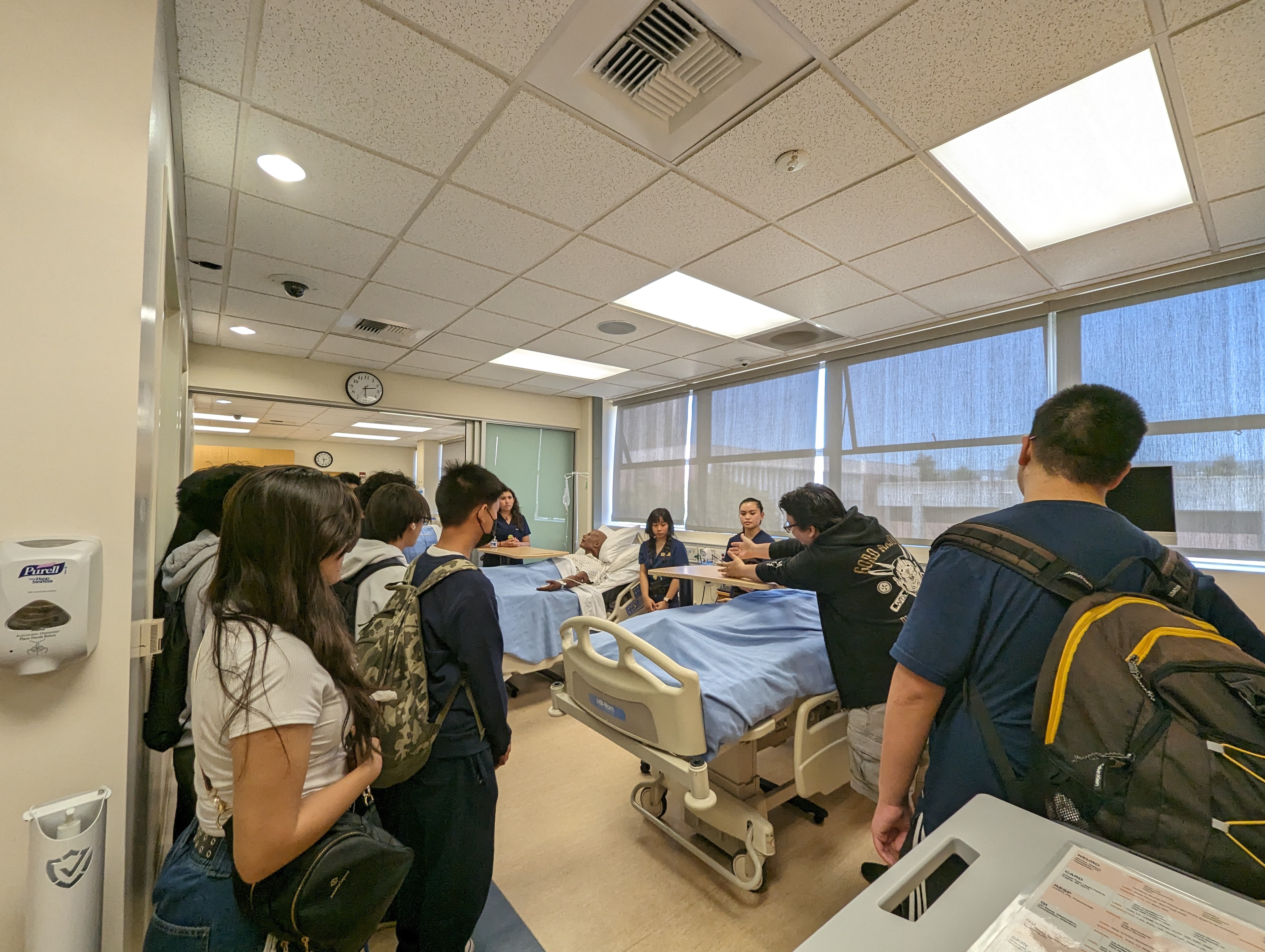 student group visit to medical office