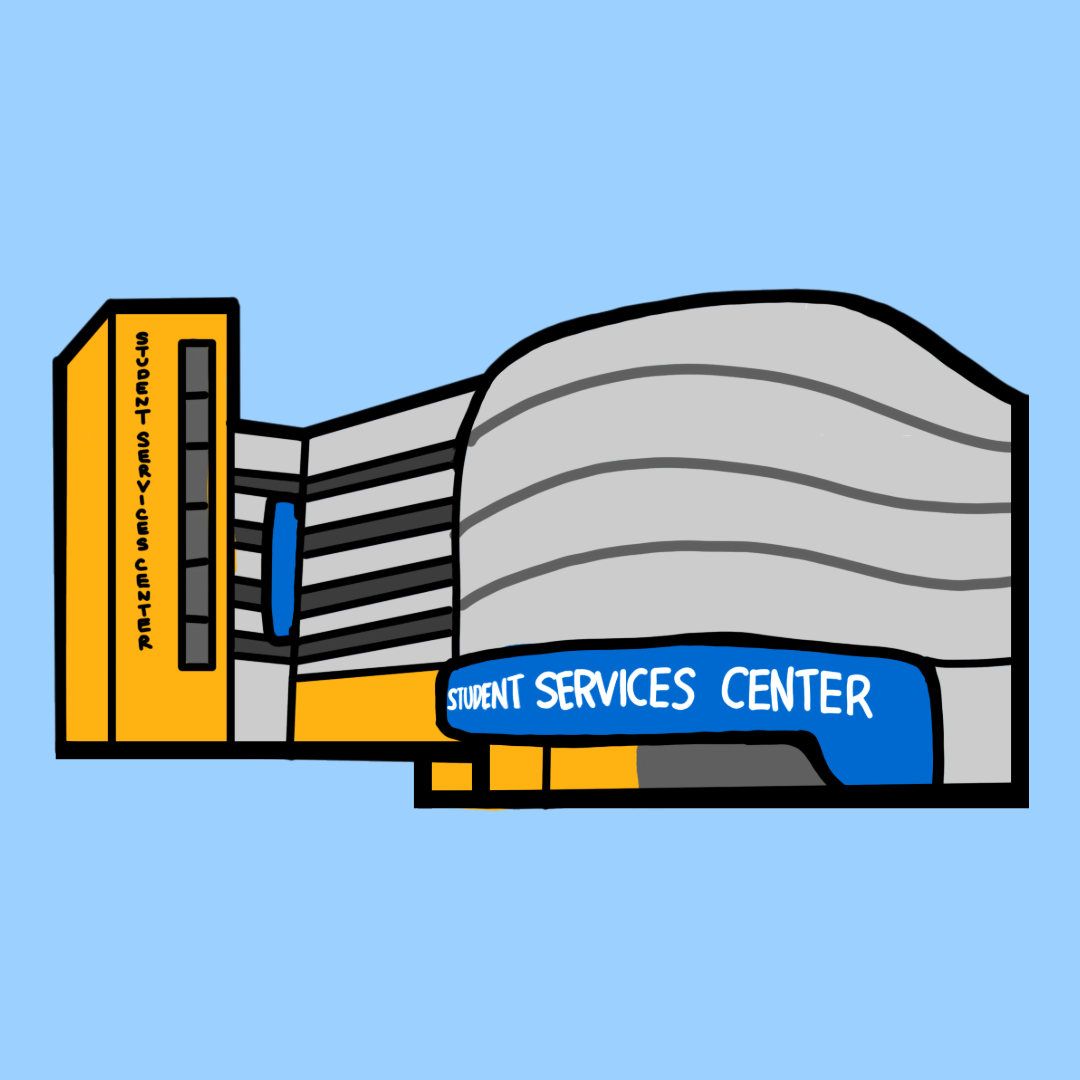 Illustration of SJSU Student Services Center