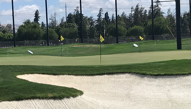 photo of short game practice area at SJSU Spartan Golf Complex