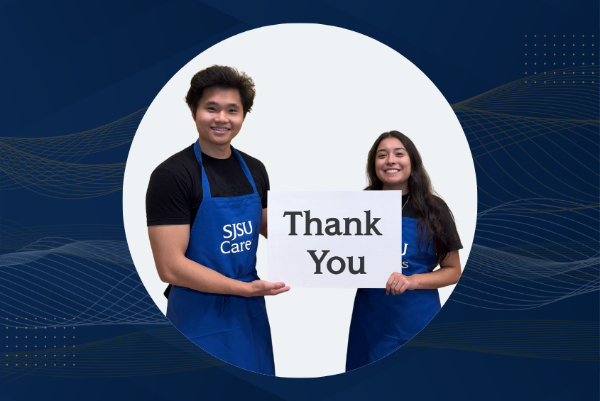 SJSU Cares Food Pantry staff