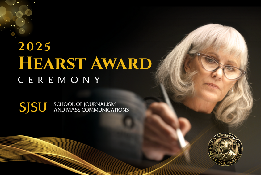 2025 Hearst Award featuring political cartoonist Ann Telnaes, SJSU alumna.