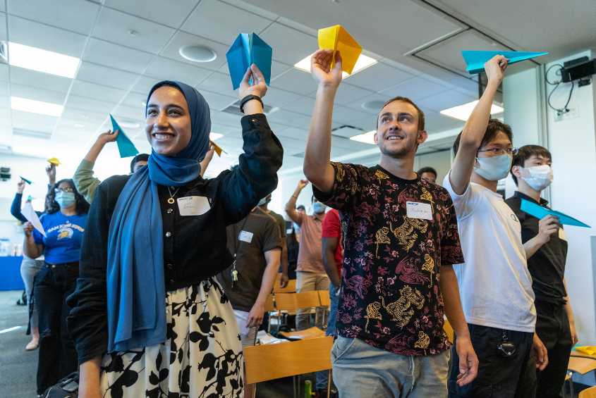 Student founders at a SpartUp research and innovation incubator event.