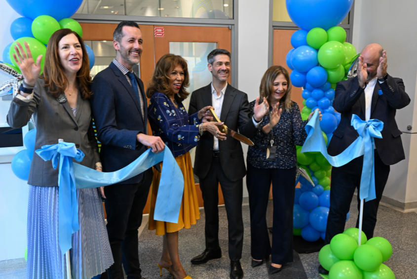 Ribbon cutting event at the AI Center for Civic and Social Good